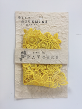 Load image into Gallery viewer, product patch XL yellow folded iron on recycled packaging gift
