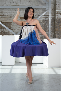 Patchwork CIRCULAR Tutu Skirt/strapless