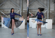 Load image into Gallery viewer, Patchwork CIRCULAR Long Skirt