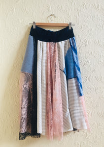 Patchwork CIRCULAR Long Skirt - TLZ movement clothes