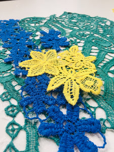 Mixed colorful patches to iron on and rework your clothes. Medium size