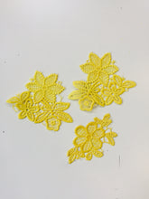 Load image into Gallery viewer, patches 3 yellow embroidery iron on product colorful rework