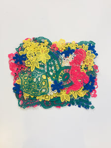 Mixed colorful patches to iron on and rework your clothes. Medium size